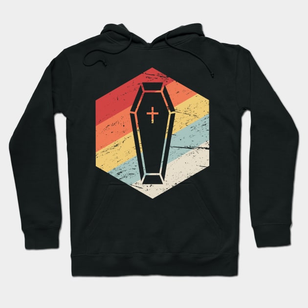 Retro Vintage Coffin Icon Hoodie by MeatMan